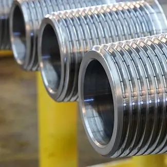 A close up on the ends of 5 ½” HT® 55 .750” landing strings