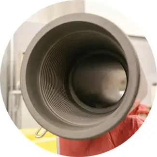 Looking into the inside of a 6 5/8” TT-M™ 710 completion landing string