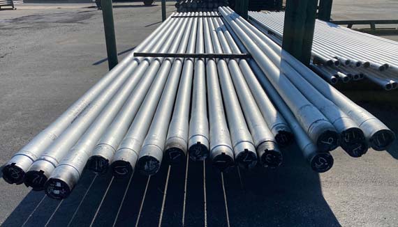 WorkTech™ Joints lined up on a rack